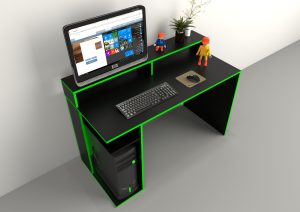 Escritorio Gamers con filo de colores