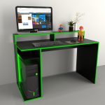 Escritorio Gamers con filo de colores