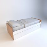 Cama 1 plaza marinera PARA COLCHONES DE 1,90 x 0,80